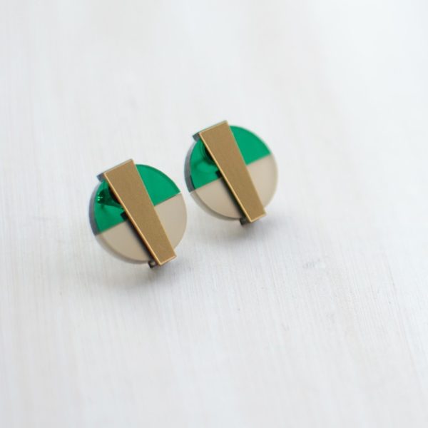 Duo Vert Taupe Doré