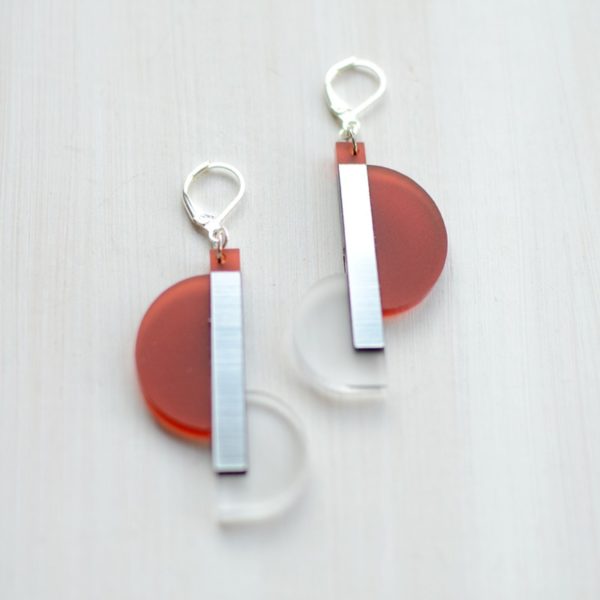 Duo long Brique Clear Argenté