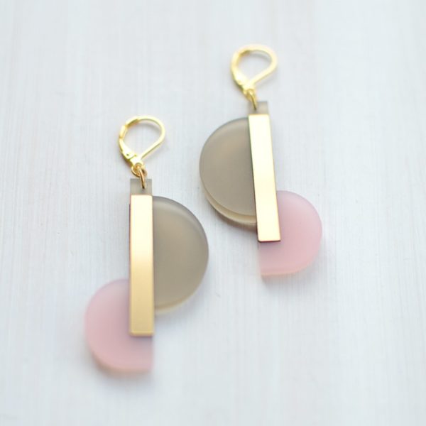 Duo long Taupe Rose Doré