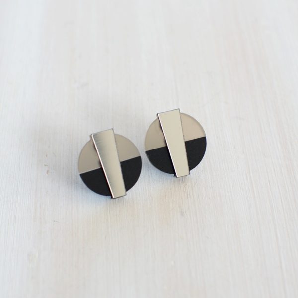 Boucles d'oreilles en plexi, création design made in Belgium